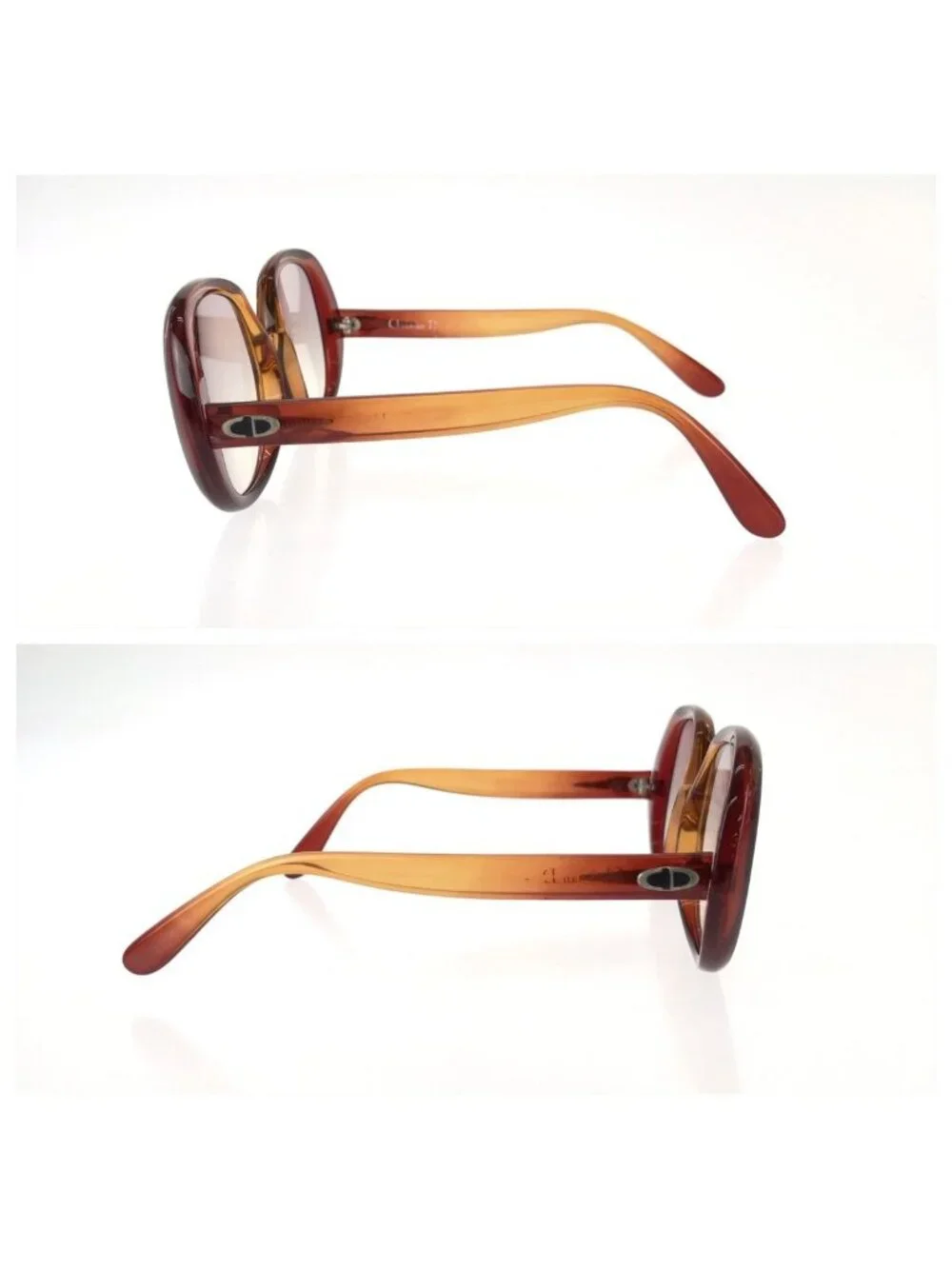 Dior Vintage Optil 54 18 Brown Acetate Sunglasses Frame Eyewear